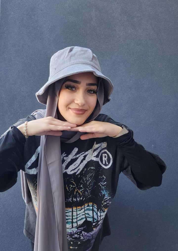 how to wear bucket hat with hijab