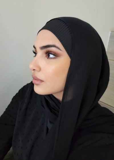 Ribbed Jersey Hijab Caps